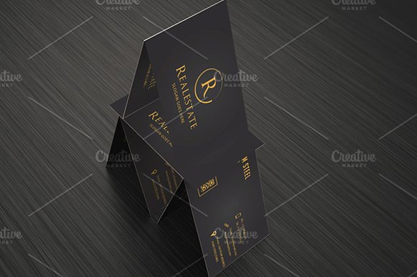 Classy Real Estate Business Card Example