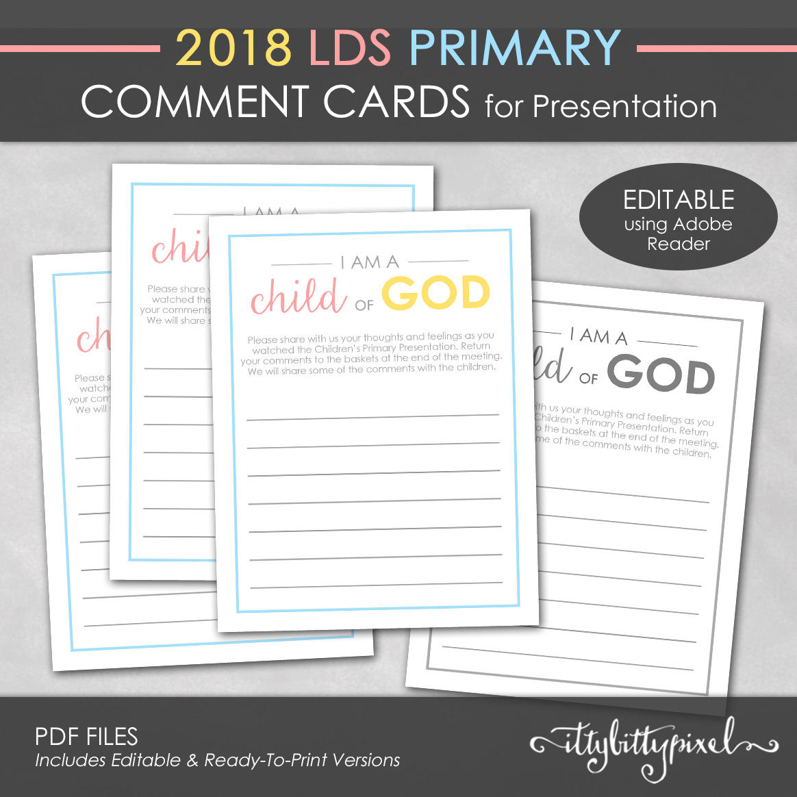 clean religious comment card example