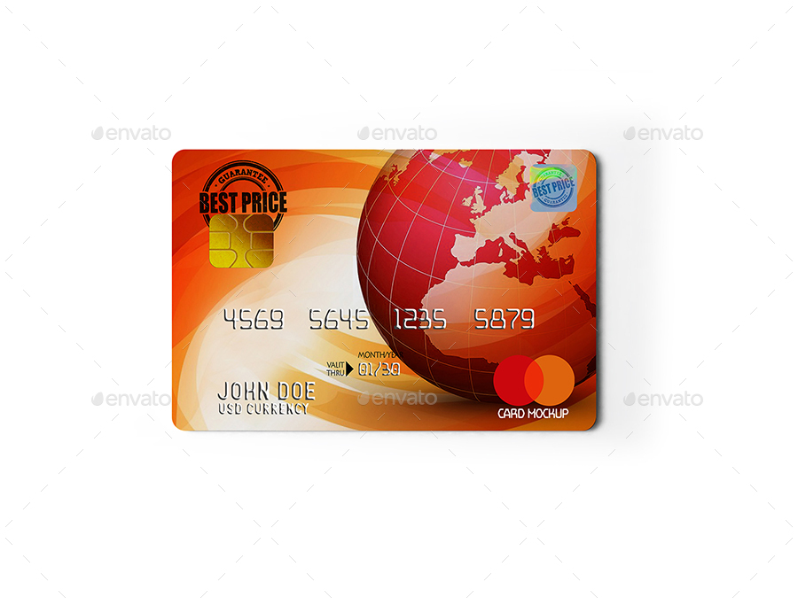 cool credit cards mock up