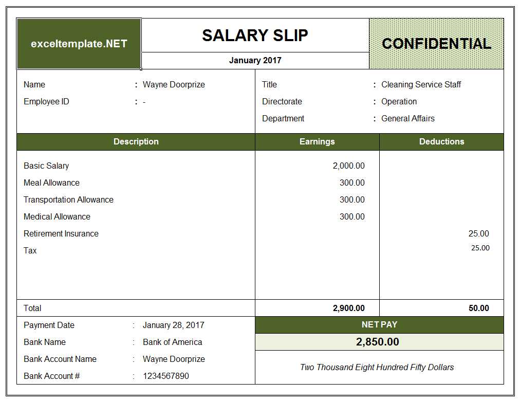 9 Salary Slip Examples PDF