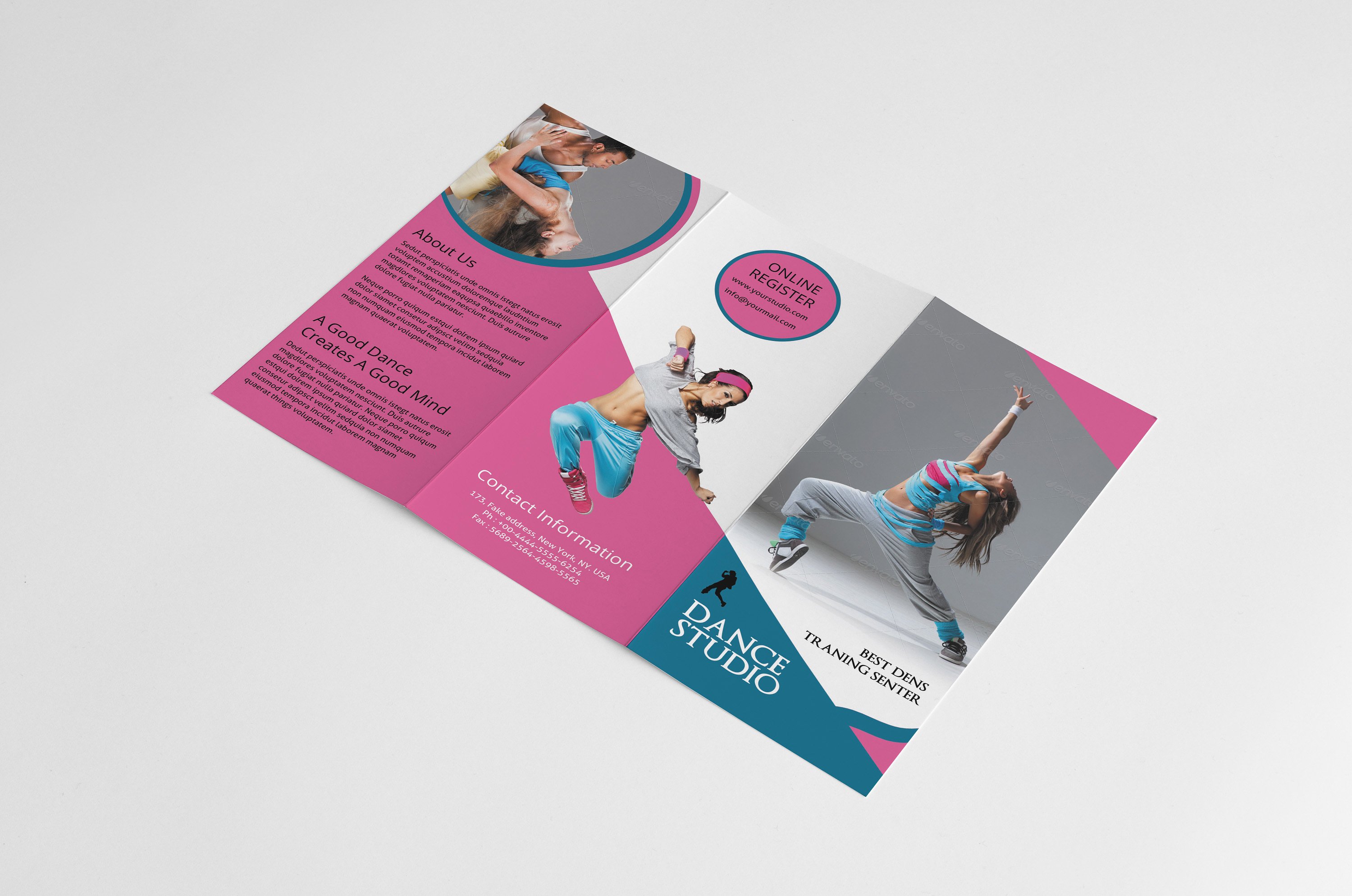 dance studio workshop brochure