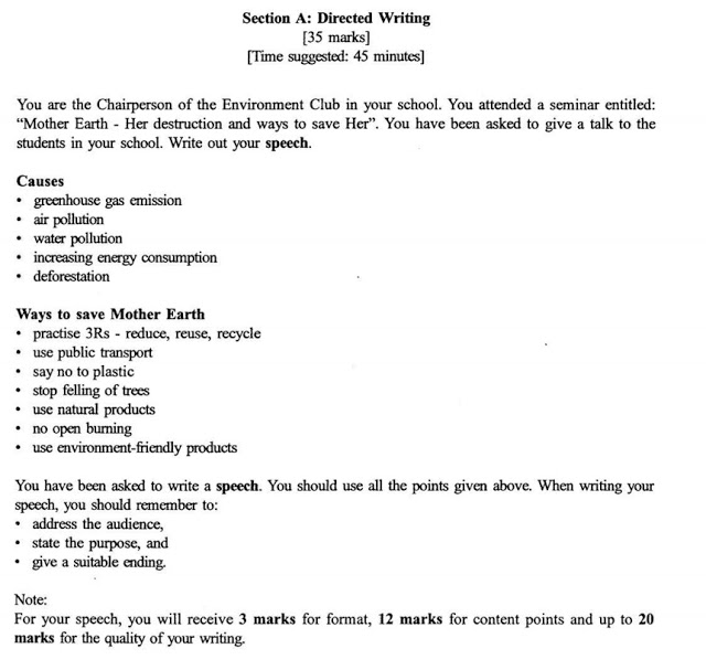 English writing report format