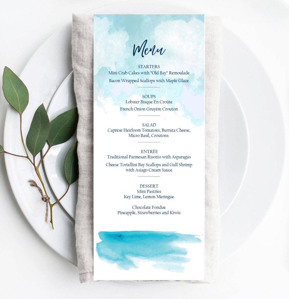 20+ Event Menu Designs and Examples - PSD | Examples