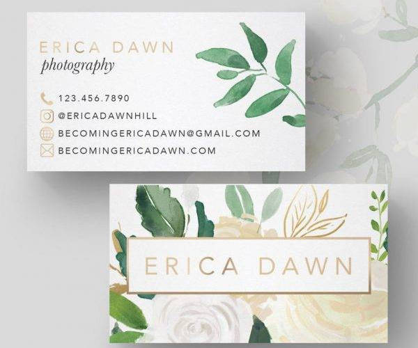 Elegant-White-Floral-Business-Card-Example