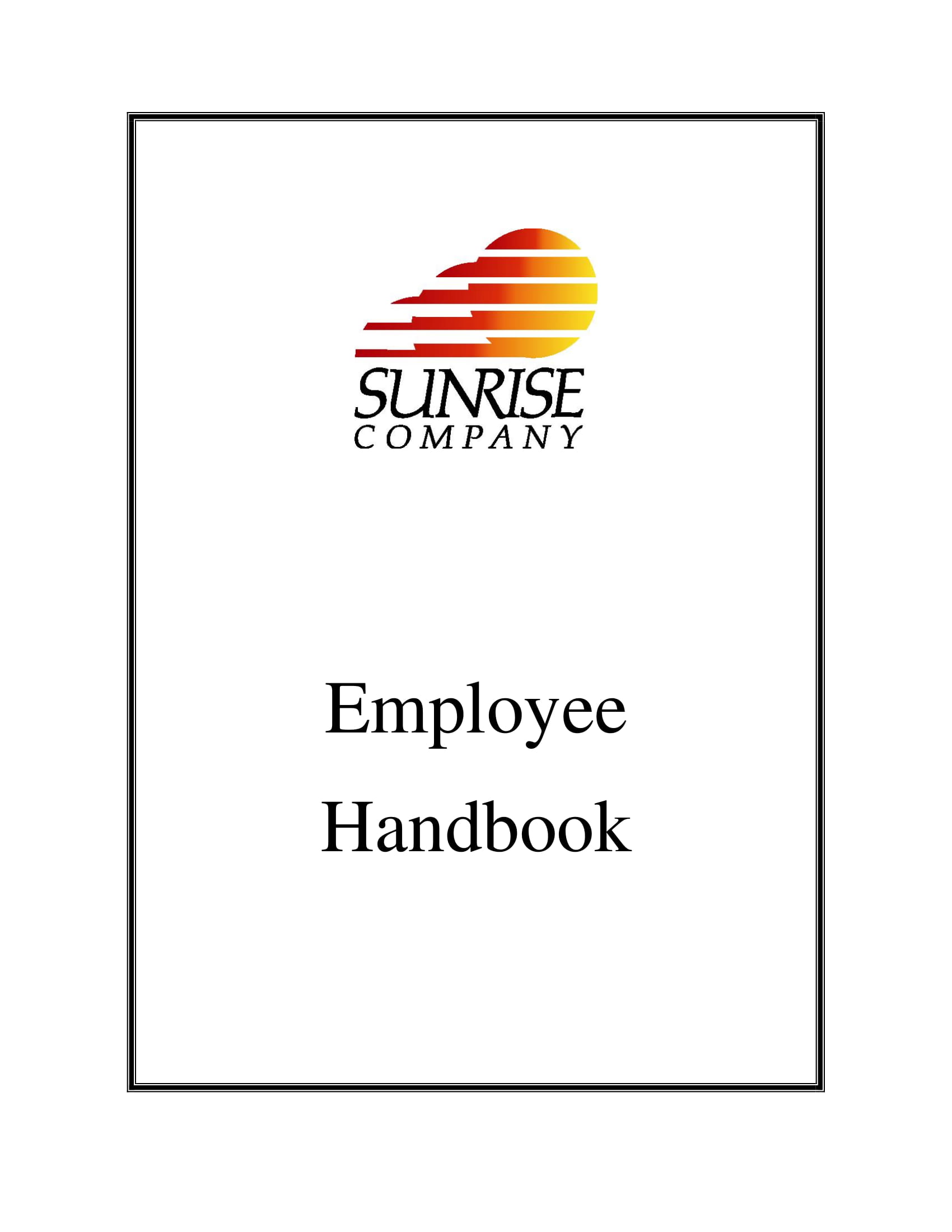 Employee Handbook for Work Rules Example