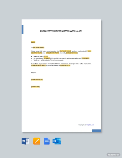 certification of employment letter template