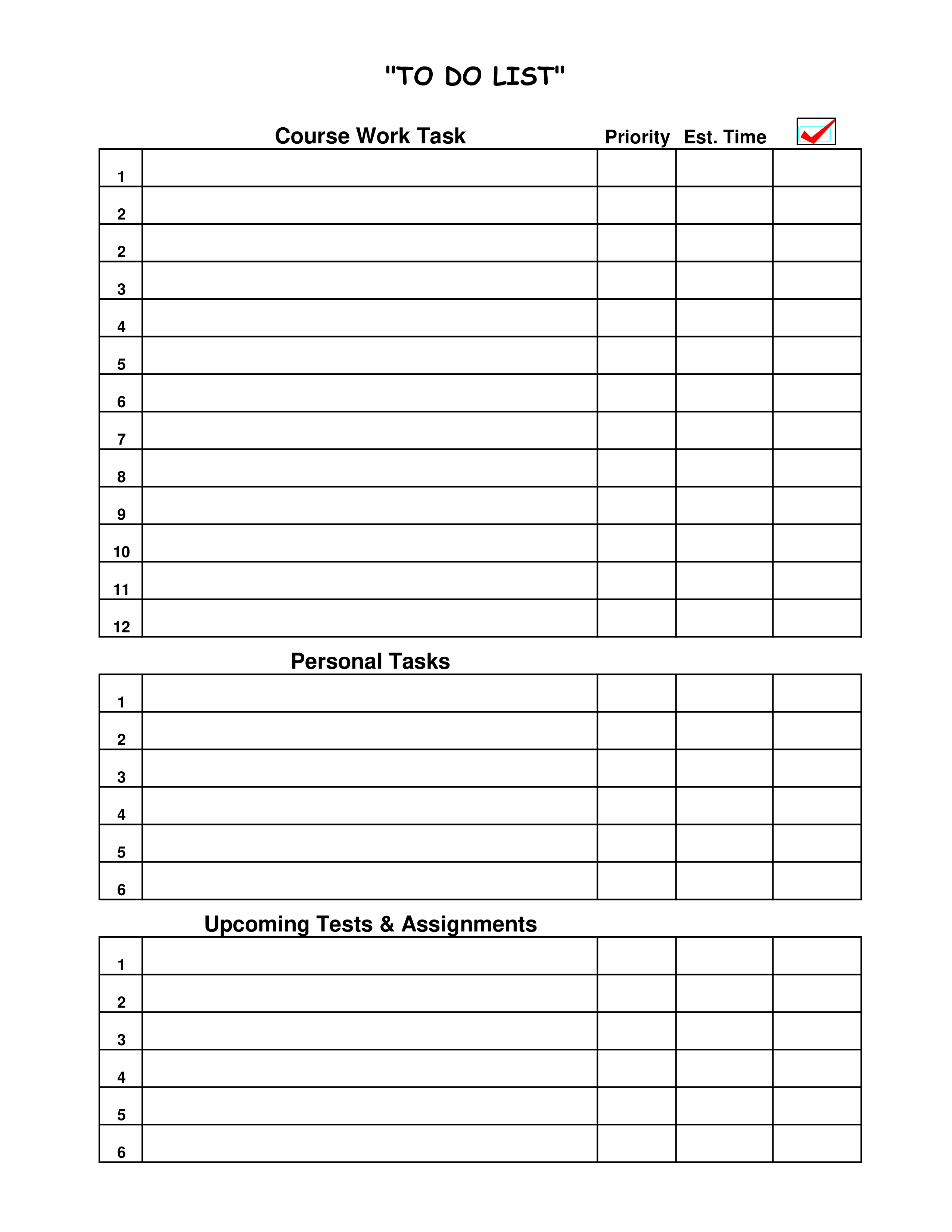 To-Do List - 38+ Examples, Format, Pdf | Examples