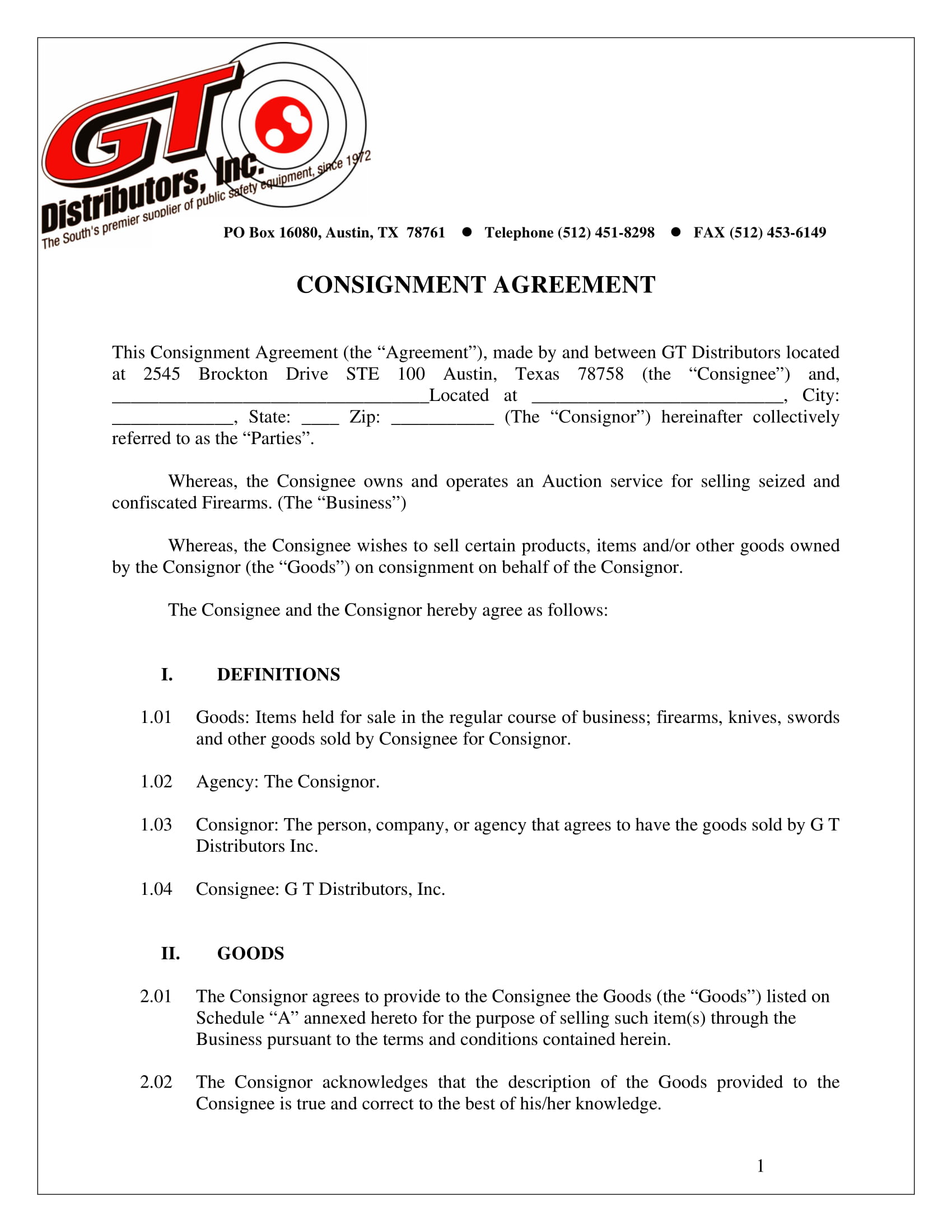 Consignment Agreement 16 Examples Format Pdf Examples