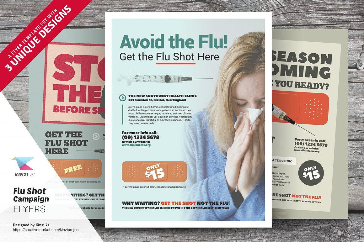 Flu Shot Campaign Poster Example