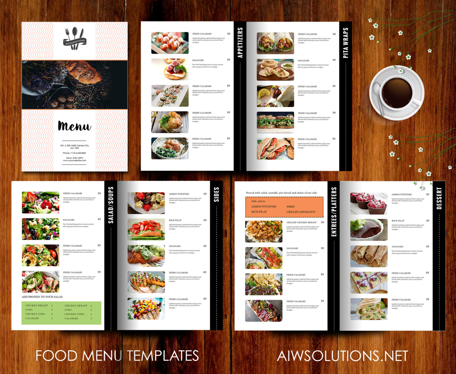 food image birthday menu example1