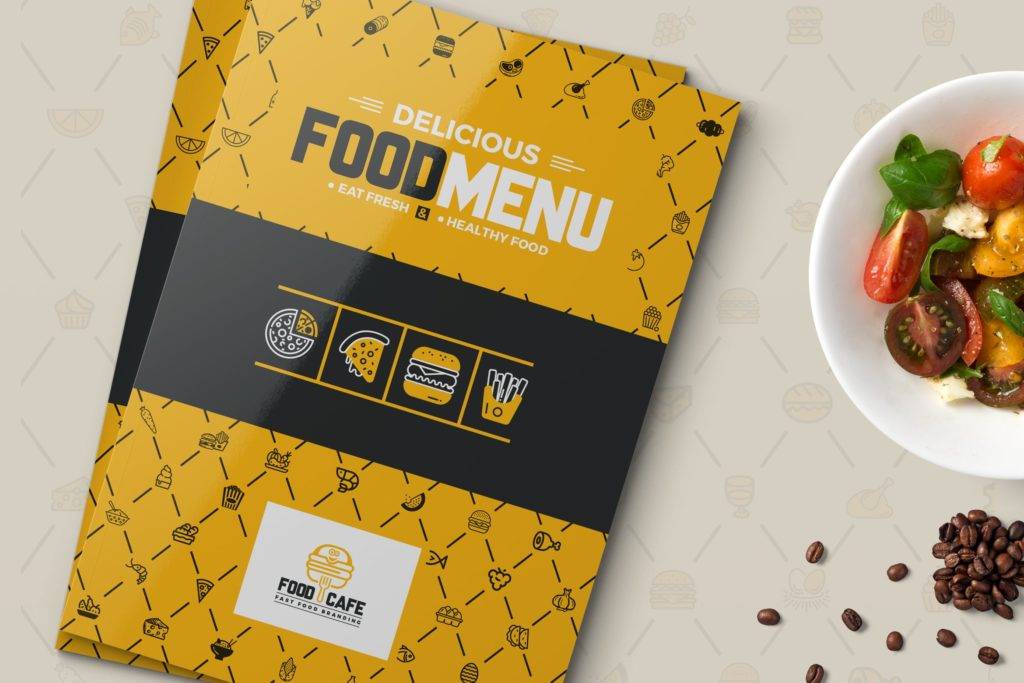 Food Indesign Menu for Restaurants Example