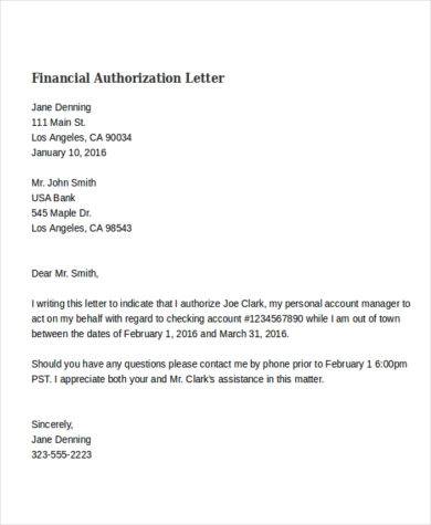 free financial authorization