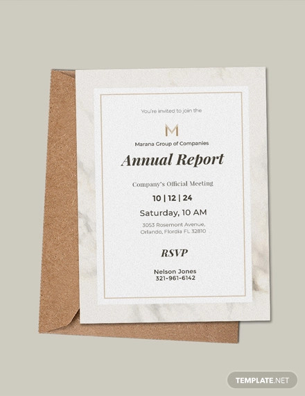 free official meeting invitation template