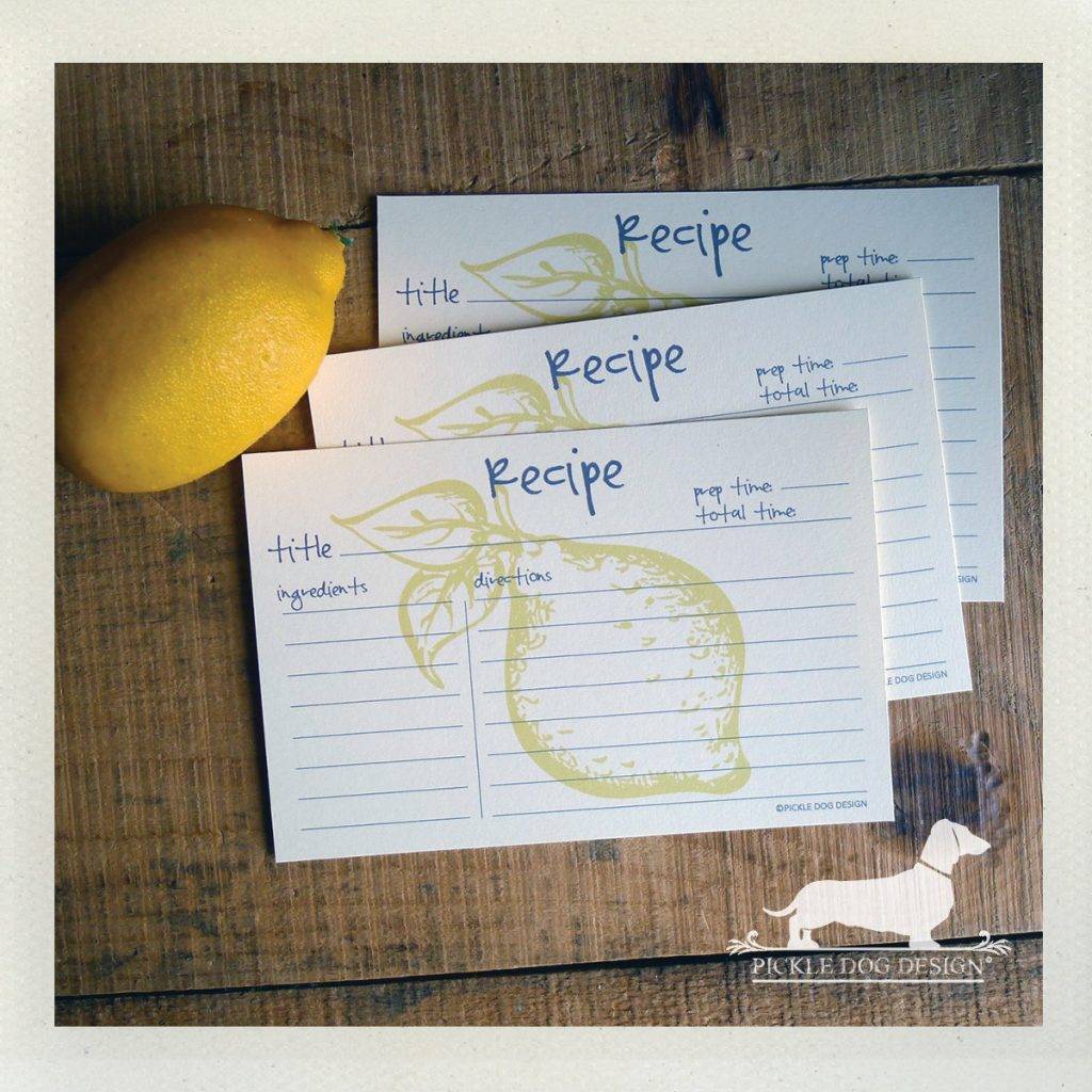 Fruit Recipe Cards