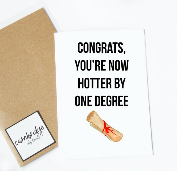funny graduation congratulations greeting card example