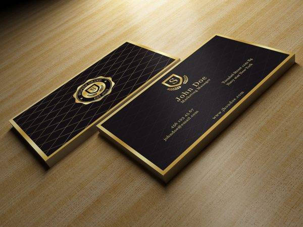 Gold-And-Black-Business-Card-Example