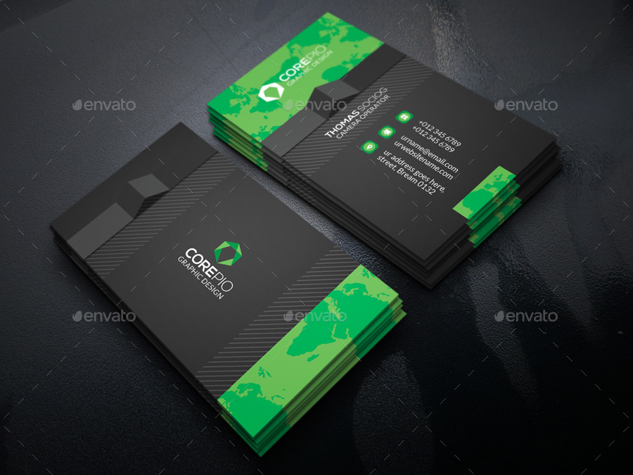 graphic designer personal business card example