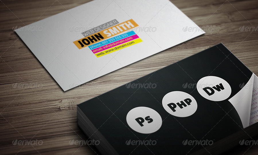 Graphic and Web Design Business Card