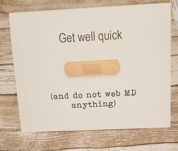 Hilarious Get Well Greeting Card Example