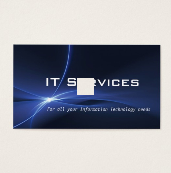 it services business card