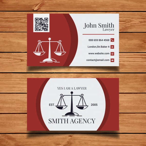 lawyer business card template