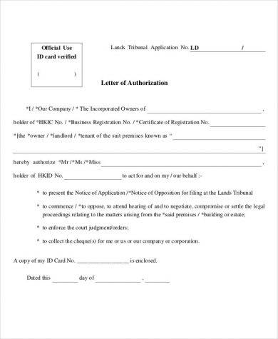 48 Authorization Letter Examples Pdf Doc