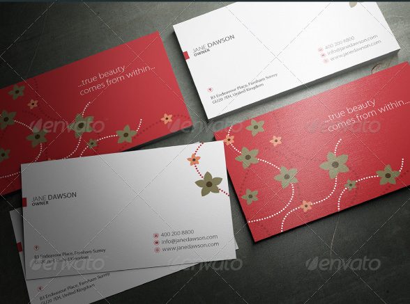 minimalist floral business card example e1527671616380