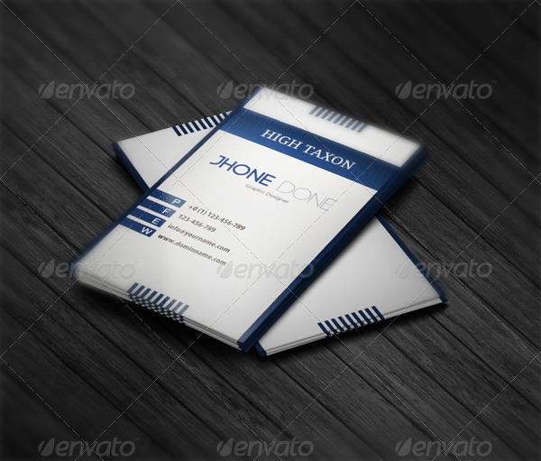 minimalist graphic designer business card example