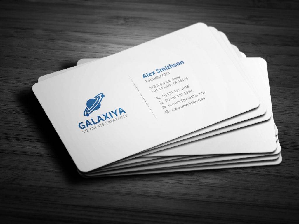 modern corporate business cards