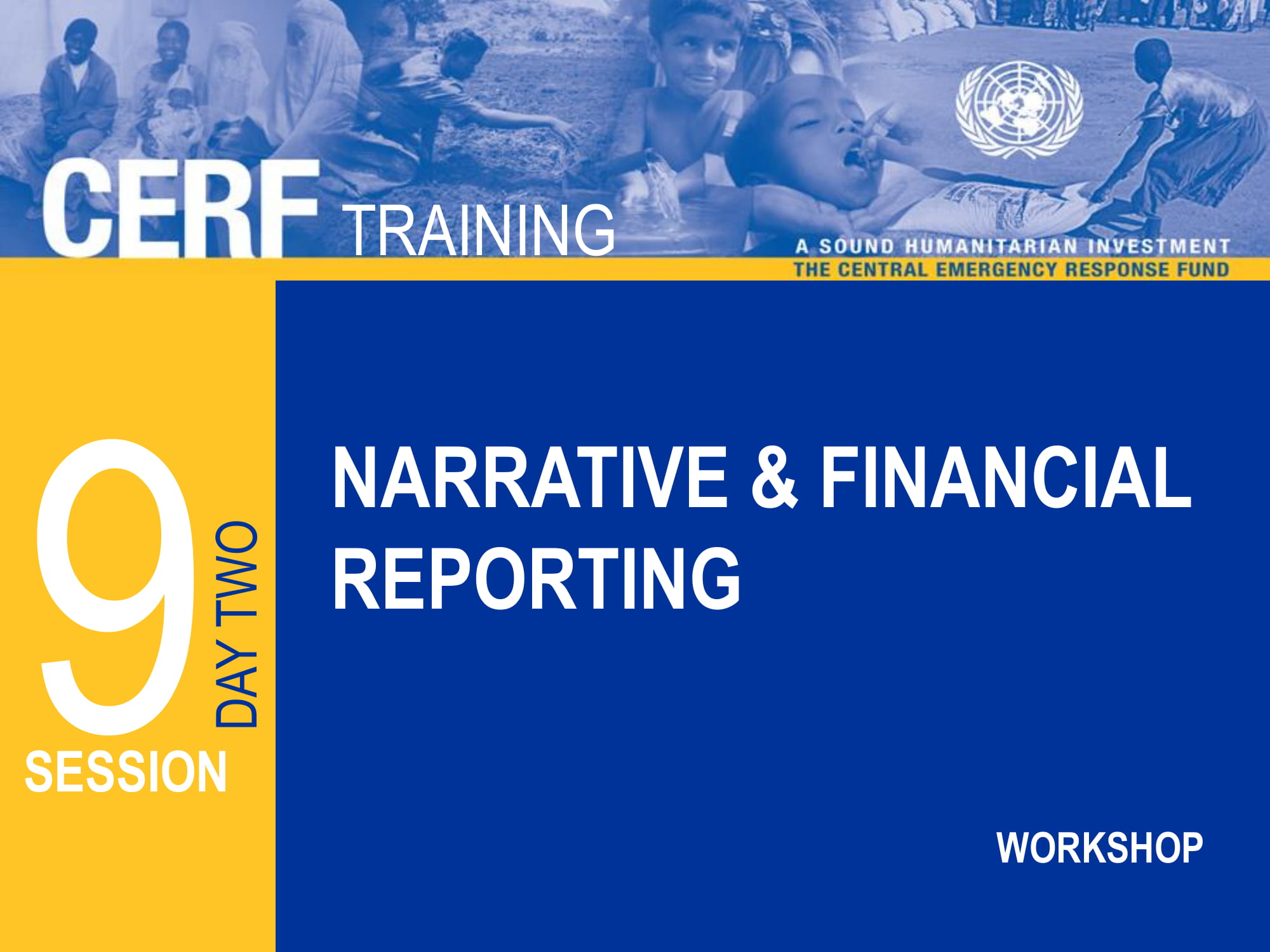 narrative and financial report example