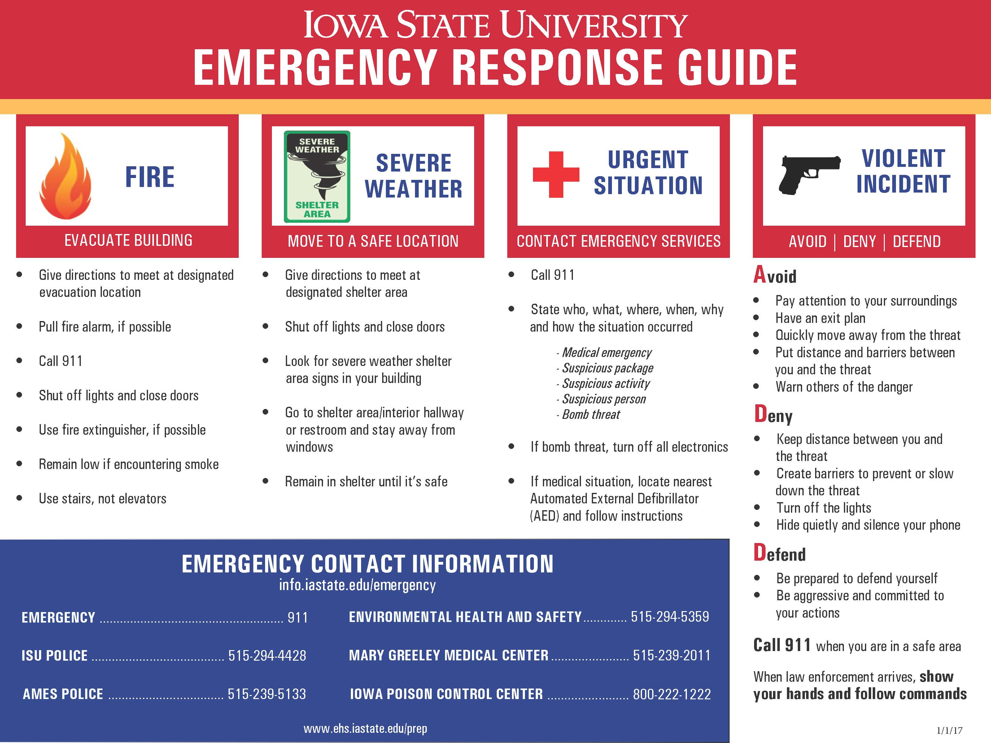 Response Guide Emergency Management Plan Example