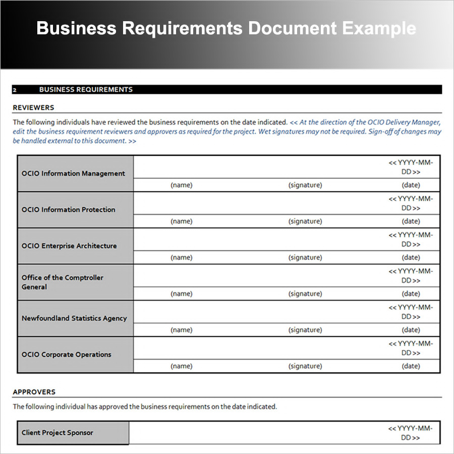 19+ Business Requirements Document Examples - PDF | Examples