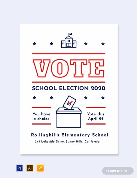 school campaign poster template