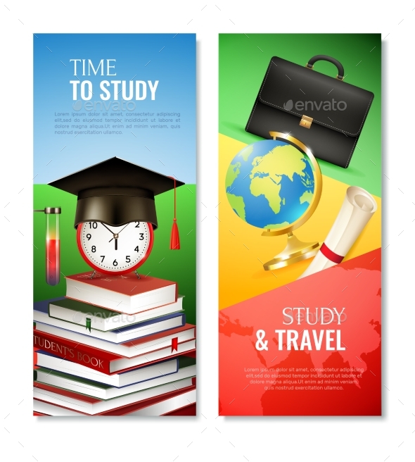 School Graduation Vertical Banner Example