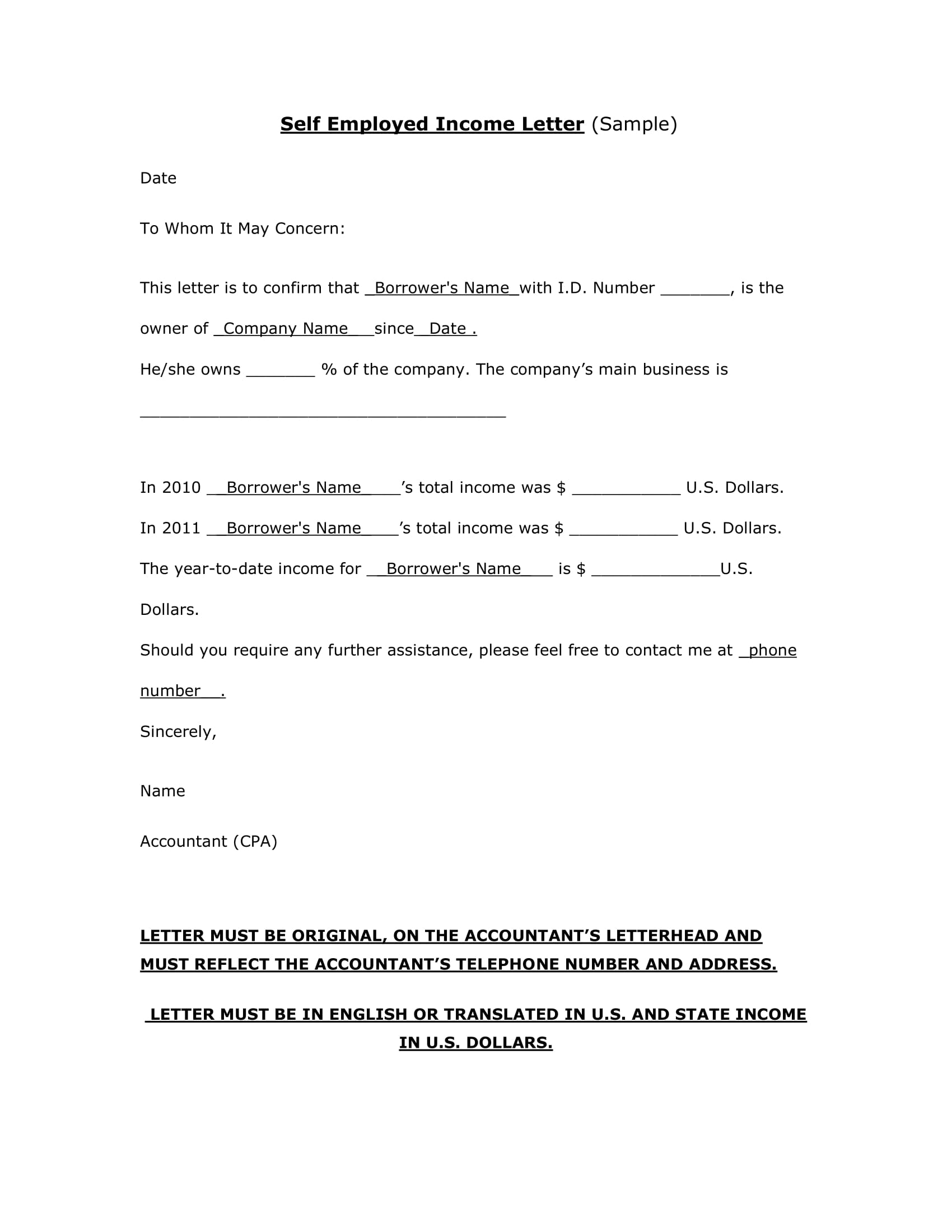 Income Verification Letter 9 Examples Format How To Make PDF