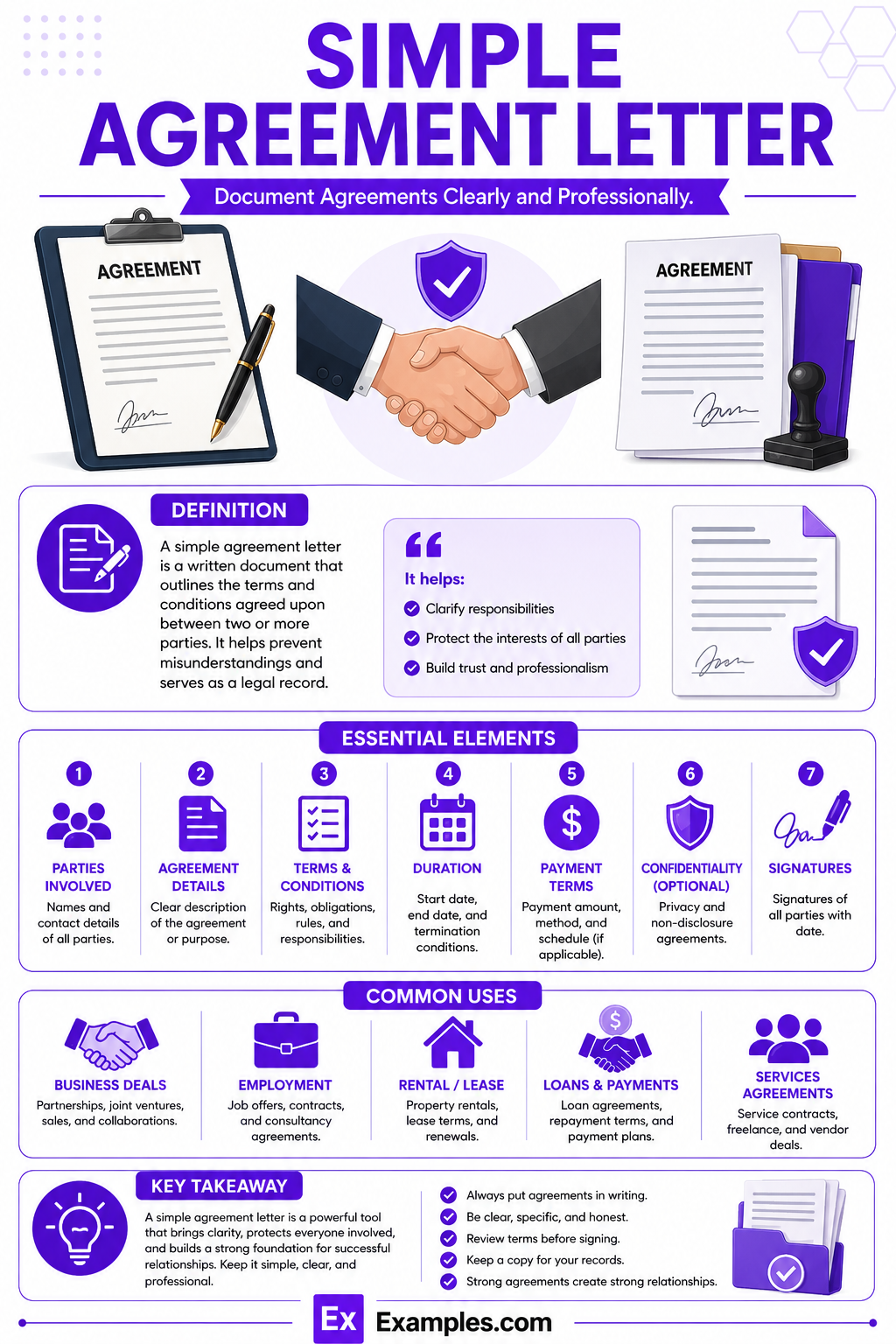 15+ Simple Agreement Letter Examples to Download