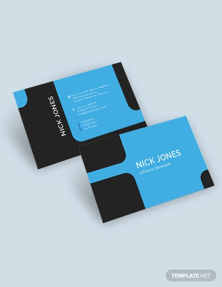 Software Developer Business Card