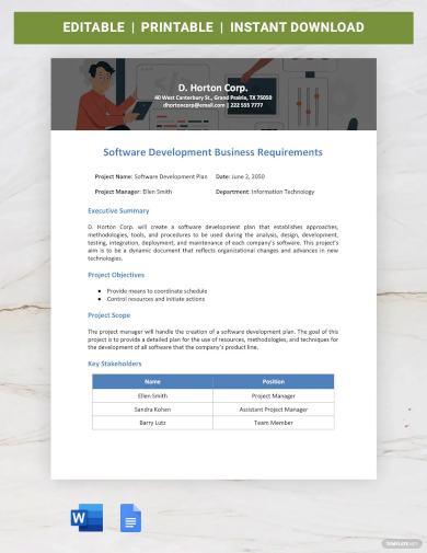 Business Requirements Document - 39+ Examples, Format, Pdf