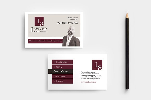 Standard Lawyer Business Card