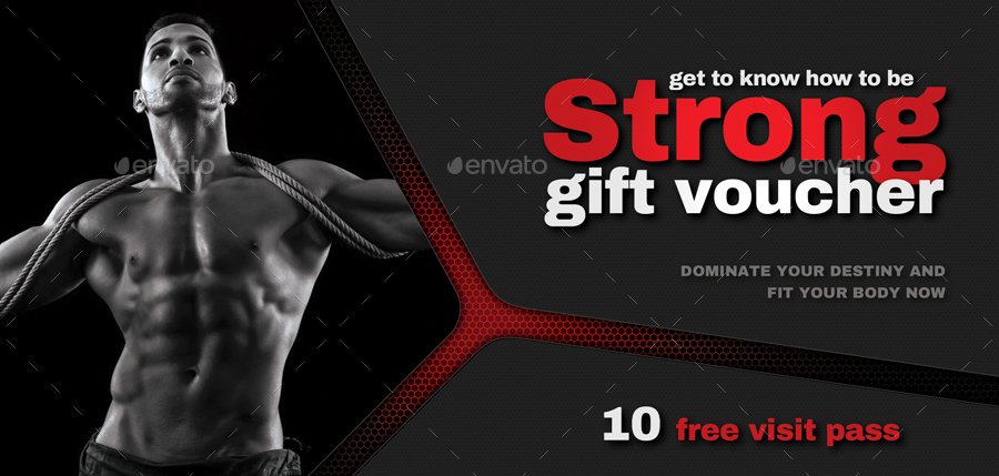 strong fitness gift voucher example
