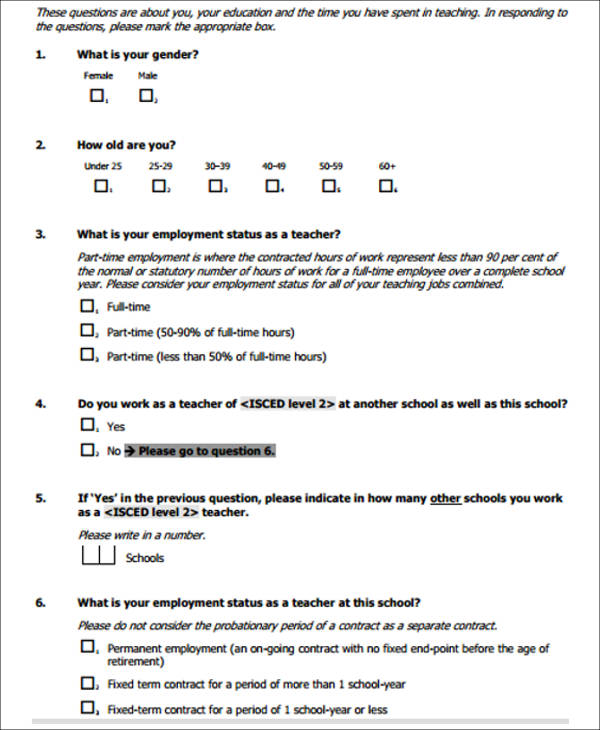 Update 45 Imagen Educational Background Questionnaire Thptletrongtan 