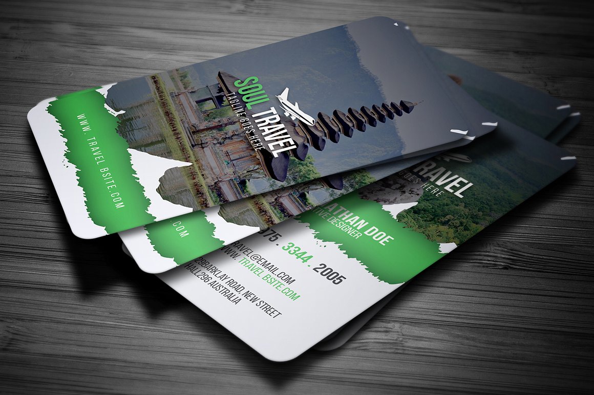 travel company visiting card