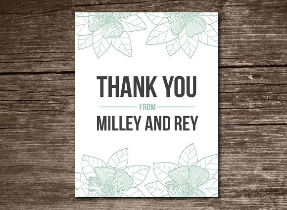thank you card example