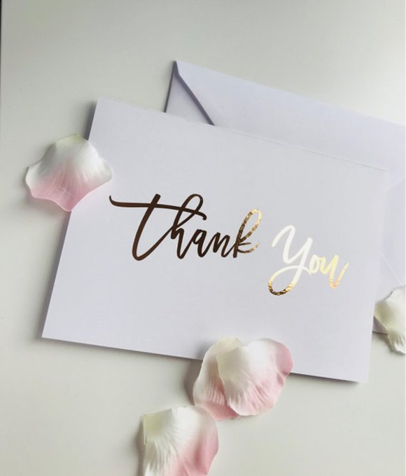 Thank You Note Cards Designs and Examples