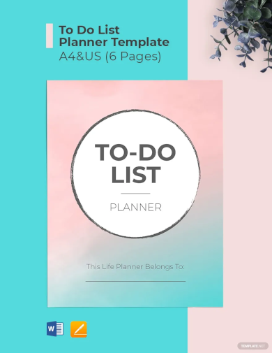 to do list planner template