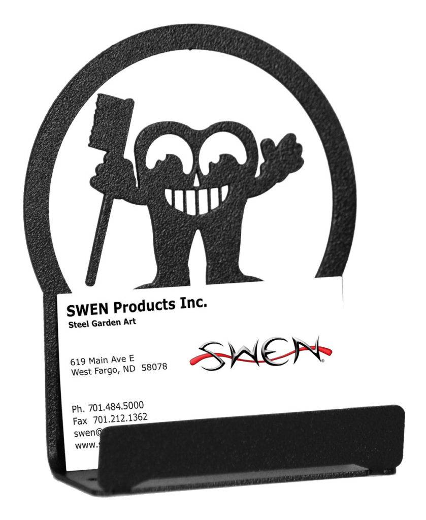 tooth business card and card holder example