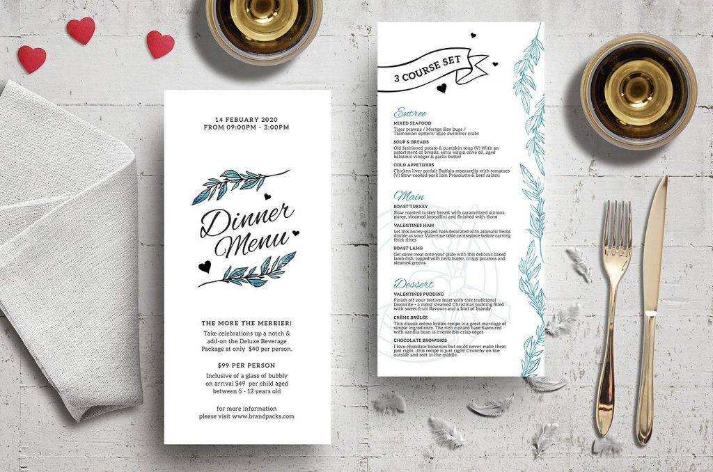 20 Event Menu Designs And Examples Psd Examples