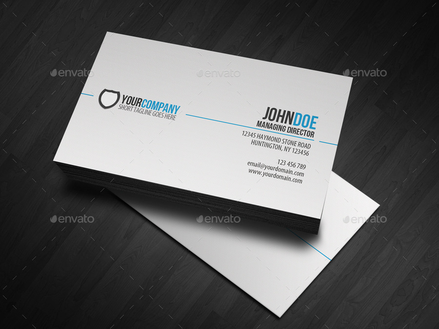 very simple professional business card example