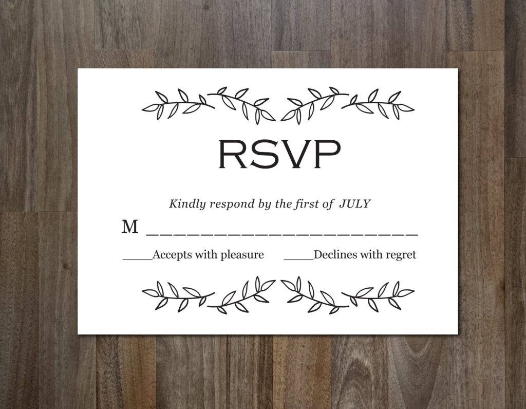 15+ RSVP Card Designs and Examples PSD, AI Examples