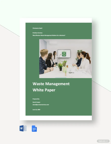 waste management white paper template